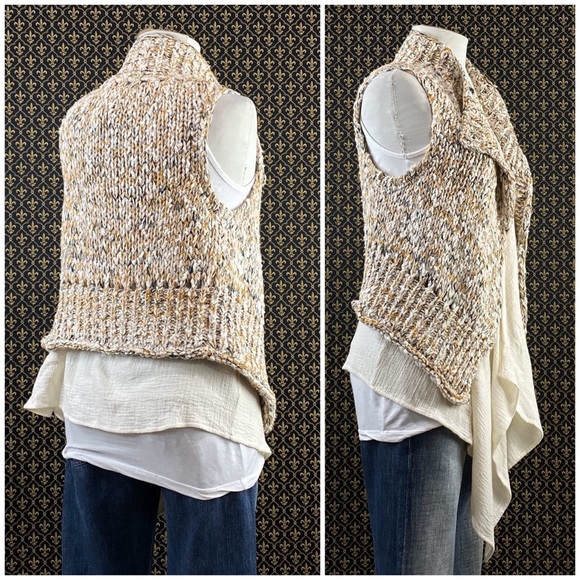 NWTs Anthro “Caprea Marled Vest” by Knitted & Knot - Picture 13 of 16
